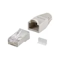 Produktbild: Goobay 68746 RJ45 Stecker, CAT 5e STP Geschirmt mit Knickschutztülle