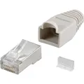 Produktbild: Goobay RJ45-Stecker, Cat 5e STP-Stecker (grau, 10 Stück)