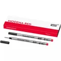 Produktbild: 2x Montblanc Rollerball/Tintenroller Mine M Mittel Modena Red/Rot Refill/Ersatz
