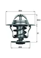 Produktbild: THERMOSTAT VW 87C 1.4-2.0 1.6TD/1.9TDI