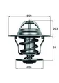 Produktbild: MAHLE Thermostat, Kühlmittel für AUDI FORD SEAT SKODA TRABANT VW