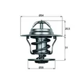 Produktbild: Thermostat, Kühlmittel MAHLE TX 15 87D