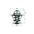 Produktbild: Mahle TX 15 87D Thermostat Kühlmittel für Audi Ford Seat Skoda VW Cupra