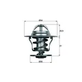 Produktbild: 1x Thermostat, Kühlmittel MAHLE TX 15 87D passend für AUDI FORD SEAT SKODA VW