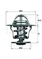 Produktbild: BEHR Thermostat Kühlmittel TX 15 87D für AUDI SKODA VW SEAT T3 T4 GOLF 80 PASSAT