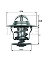 Produktbild: MAHLE Thermostat mit Dichtung (TX 15 87D) für SEAT Cordoba VW Bora Golf IV