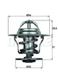 Produktbild: MAHLE TX 15 87D Thermostat, Kühlmittel für AUDI FORD SEAT SKODA TRABANT VW