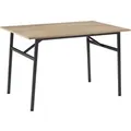 Produktbild: Tectake Esstisch Swansea Industrial Style Holz und Stahl  120 x 75 x 76 cm Industrial Holz Hell  Eiche Sonoma