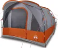 Produktbild: vidaXL Tunnelzelt 3 Personen Grau und Orange Wasserdicht