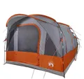 Produktbild: vidaXL Tunnelzelt Tunnelzelt 3 Personen Grau und Orange Wasserdicht, (1 tlg)