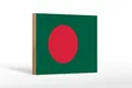 Produktbild: Femer GmbH Holzbild Flagge Bangladesch 18x12 cm Flag of Bangladesh, Flaggen (1 St), Glatte Holzfaserplatte (MDF), vorn beschichtet