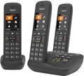 Produktbild: Gigaset C575A Trio 3 Schnurlose Telefone/Anrufbeantworter, großes Farbdisplay sw