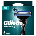 Produktbild: Procter & Gamble Service GmbH Gillette Mach3 Rasierklingen, 6er Set, Ersatzklingen für den Mach3 Rasierer, 1 Packung = 6 Stück 8001090422484