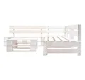 Produktbild: vidaXL Garten-Essgruppe, 4-tlg. Paletten-Lounge-Set Holz Weiß