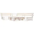 Produktbild: vidaXL 4-tlg. Paletten-Lounge-Set Holz Weiß