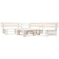 Produktbild: vidaXL 4-teiliges Garten-Set, Holzpaletten, Weiß