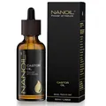Produktbild: NANOIL Rizinusöl – natürliches, reines, kaltgepresstes, ungeröstetes Bio Rizinusöl. Pflegeöl für Haar, Körper und Gesicht, 50 ml. Naturpflege für gesunde, strahlende Haut und schnelles Haarwachstum