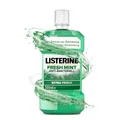 Produktbild: Listerine Fresh Mint antibakterielle Mundspülung für frischen Atem, mit ätherischen Ölen, bekämpft Mundgeruch verursachende Bakterien, mit frischem Minzgeschmack