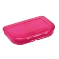 Produktbild: Herlitz Brotdose pink, mit 2 Fächern – Kunststoff-Lunchbox für Kinder, spülmaschinenfest & BPA-frei, passend für Herlitz Schulranzen