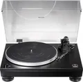 Produktbild: Audio-Technica AT-LP5X. Typ: Plattenspieler mit Direktantrieb, Betrieb: Manuell, Produktfarbe: Schwarz. Form: S-förmiger Tonarm. Netzteiltyp: AC, Stromverbrauch (in Betrieb): 3 W, Netzteil Eingansgsspannung: 100 - 240 V. Breite: 450 mm, Tiefe: 352 mm, Höhe: 157 mm. Mitgelieferte Kabel: RCA,USB, Accessories inklusive: AC adapter (AT-LP5X)