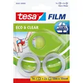 Produktbild: tesa 2x tesafilm ECO & CLEAR mit Mini Abroller, lösungsmittelfrei und alterungsbeständig (58241-00000-01)