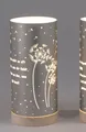 Produktbild: LED Tischlampen mit Spruch Lebe jeden Aufgenblick ... H. 20cm grau Timer Formano