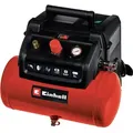 Produktbild: Einhell - Kompressor Tc-ac 190/6/8 Of Set (1200 W., Max. 8 Bar, 6 L-tank, 190 L/min Ansaugleistung, Motordrehzahl 18000 Min-1, Druckminderer, Manometer, Ölfrei)
