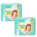 Produktbild: 2x Pampers Premium Protection New Baby Größe 0 Windeln bis 3 kg Diapers 44 Stück