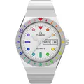 Produktbild: Damenuhr TIMEX Q RAINBOW TW2V66000 Edelstahl Elastisches