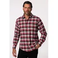 Produktbild: JP1880 Businesshemd JP 1880 Karo-Flanellhemd Langarm Kentkragen rot XXL