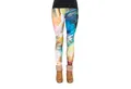 Produktbild: cosey Leggings Festival Leggings mit buntem Allover-Print, 2 Größen (XS–S & M–L) (36/M bis 40/L) Galaxy Rainbow