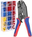 Produktbild: Crimpzange Kabelschuhe Set für 05-6mm²Kabelschuhzange mit 400 Stück Kabelschu...