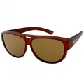 Produktbild: Rote Überbrille/Sonnenbrille ACTIVE SOL EL AVIATOR Polarisation + braune Tönung