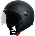 Produktbild: Jethelm RALLOX 229 Motorradhelm Größe XL Rollerhelm mit Visier Chopperhelm schwarz matt