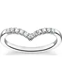 Produktbild: THOMAS SABO Fingerring Thomas Sabo Damen-Damenring 925er Silber Zirkonia, Zirkonia