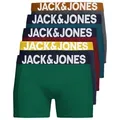 Produktbild: Jack & Jones Boxershorts Solid (5-St., 5er Pack) gute Passform durch elastische Baumwollqualität schwarz XL