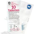 Produktbild: Wicked Chili 10x Chlortabletten geeignet für Waterrower Rudergerät, Water Rower, Oasis Chlor Tabletten, Wasseraufbereitung gegen Algen (1 Jahresbedarf, pro Reinigungstablette 25L Trinkwasser)