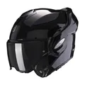 Produktbild: Scorpion Exo Tech Evo Solid Glossy Black Schwarz Gr. XXL Motorradhelm Klapphelm