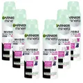 Produktbild: 6x 150ml Garnier Mineral Invisible Black White 48h Anti Transpirant blumig