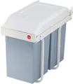 Produktbild: Hailo Einbaumülleimer Multi-Box duo L, 28 Liter, grau, Kunststoff Inneneimer, Made in Germany