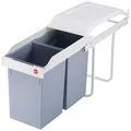 Produktbild: Hailo 3659-001 Einbau-Mülltrenner 2x 14,0 l grau, 1 St.