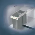 Produktbild: Abfallsammler Multi-Box 2 x 15l B260xT510xH460mm grau f.Unterschränke ab B.300mm