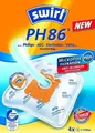 Produktbild: Swirl PH 86 EcoPor Staubsaugerbeutel für Philips FC8380-8399 | 4 Beutel+Filter | Allergiker-geeignet