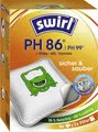 Produktbild: Swirl Staubsaugerbeutel PH 86/PH96/4 MP PLUS GREEN Anti Allergen 4 Stüc. B Ware