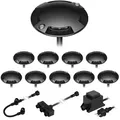 Produktbild: ledscom.de LED Boden-Aufbau-Leuchte Bunda, 4-flammig, schwarz für außen, befahrbar, warm-weiß, 10er Set