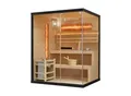 Produktbild: Artsauna Saunakabine Vantaa 150 mit Salzstein - Indoor Sauna für 3 Personen, 4,5 kW Ofen, Glasfront