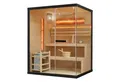 Produktbild: Artsauna Sauna Vantaa 150, BxTxH: 150 x 140 x 190 cm, 5 mm, 2 große Salzsteine, Ambientebeleuchtung, inkl. Ofen und Saunasteine