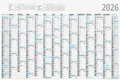 Produktbild: 2026 Rido Plakatkalender 700×470 mm