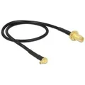 Produktbild: DeLOCK - Antennenkabel - RP-SMA - MMCX (S) - 32cm - (RG-174) - Schwarz - Verbindungsstück im 90°-Winkel (88936)
