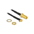 Produktbild: 88936 - Antennenkabel RP-SMA Buchse zum Einbau > MMCX 90° Stecker, 320 mm